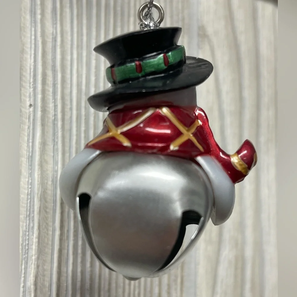 JESSE Personalized Jingle Bell Snowman Christmas Ornament NWT